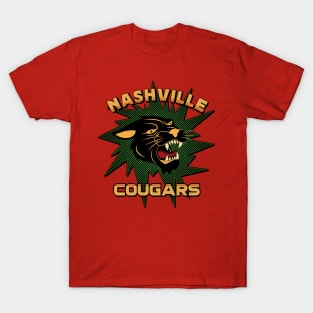 Nashville Cougars Retro Team 1970's Style Full Color Design 1 T-Shirt
